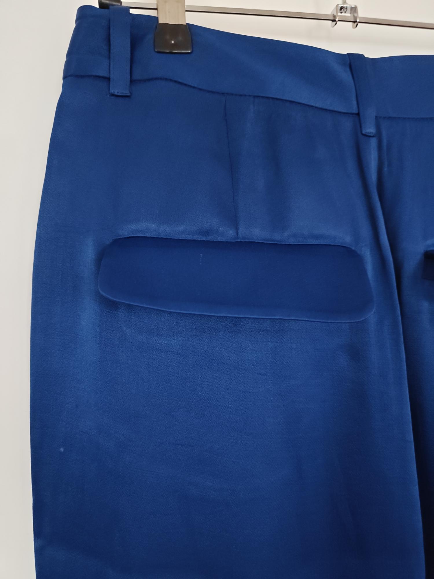 SATIN FULL LENGTH MASCULINE TROUSERS