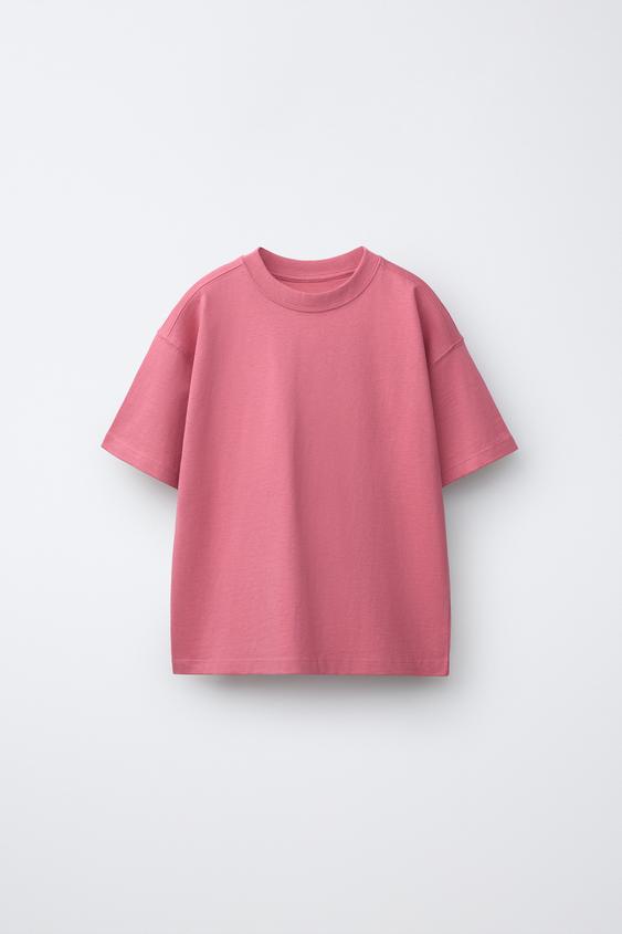 PLAYERA LISA - Rosa lavado de Zara - Imagen 0