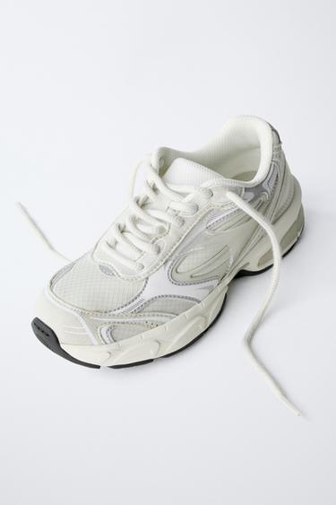 MULTI-PIECE SNEAKERS - White by Zara - Image 2
