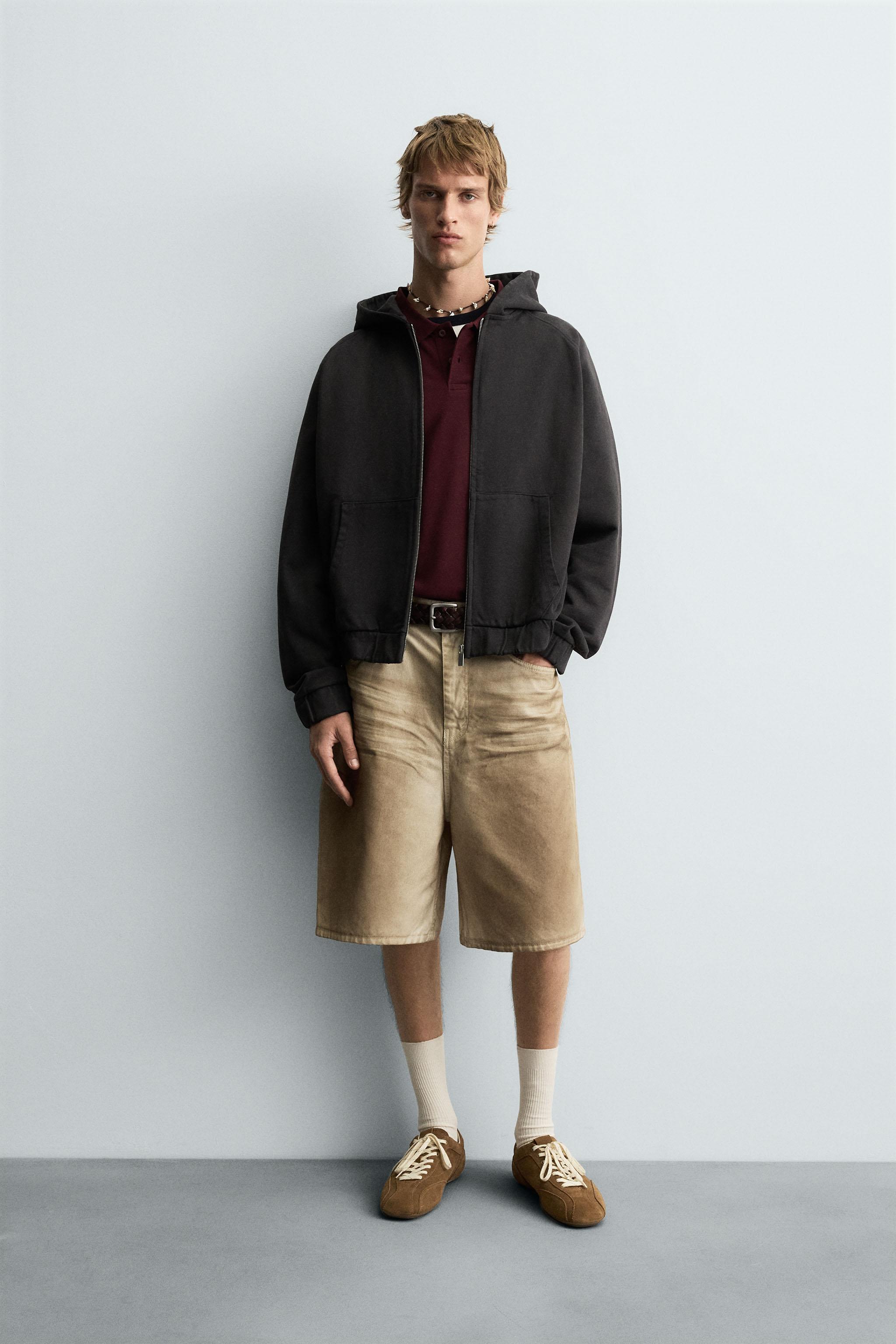ZARA ザラ ウォッシュド加工プリントバギーフィットジーンズ 38 ZARA】ウォッシュド加工プリントバギーフィットジーンズ (ZARA