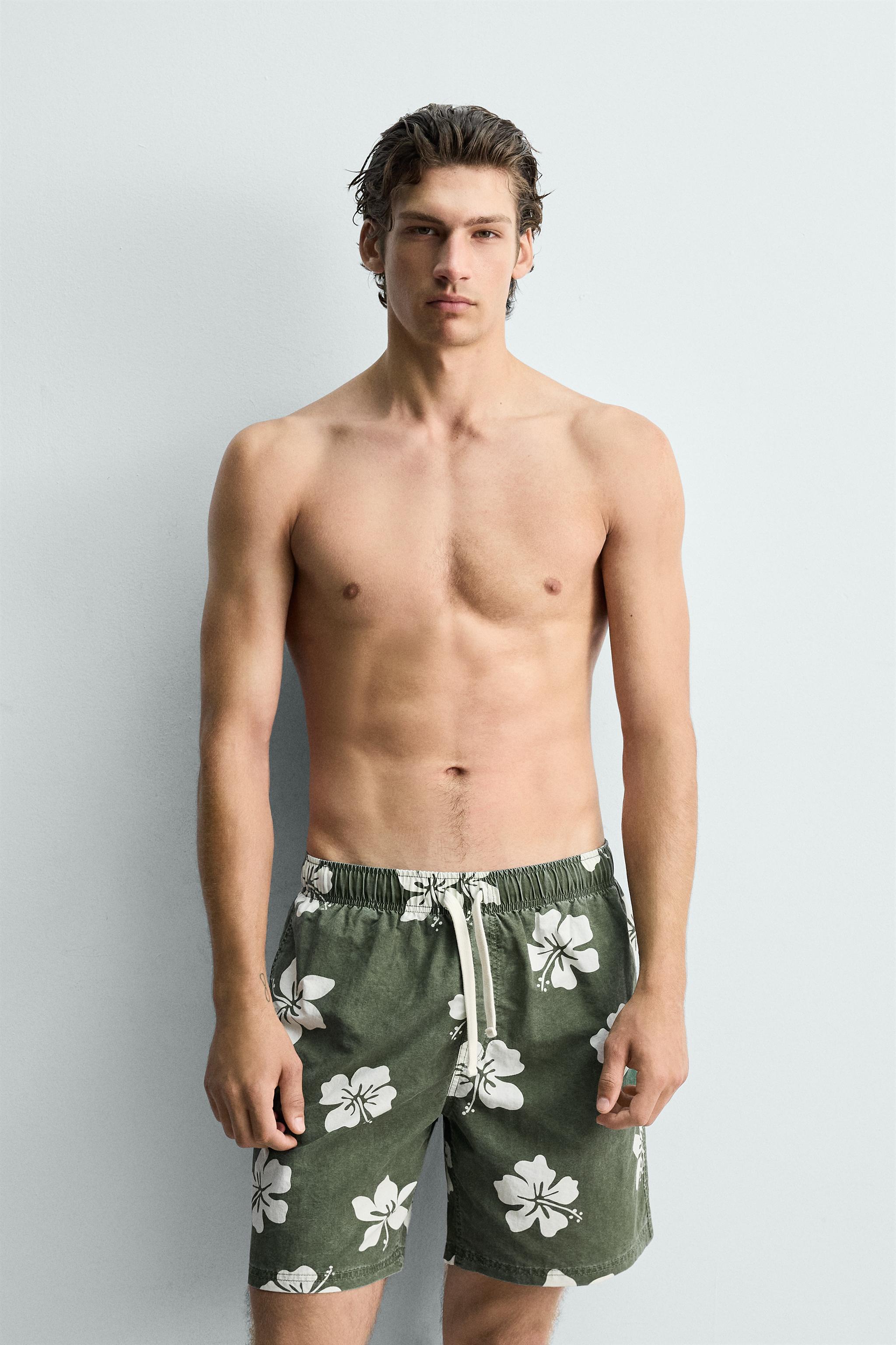 LONG HIBISCUS PRINT SWIMSUIT