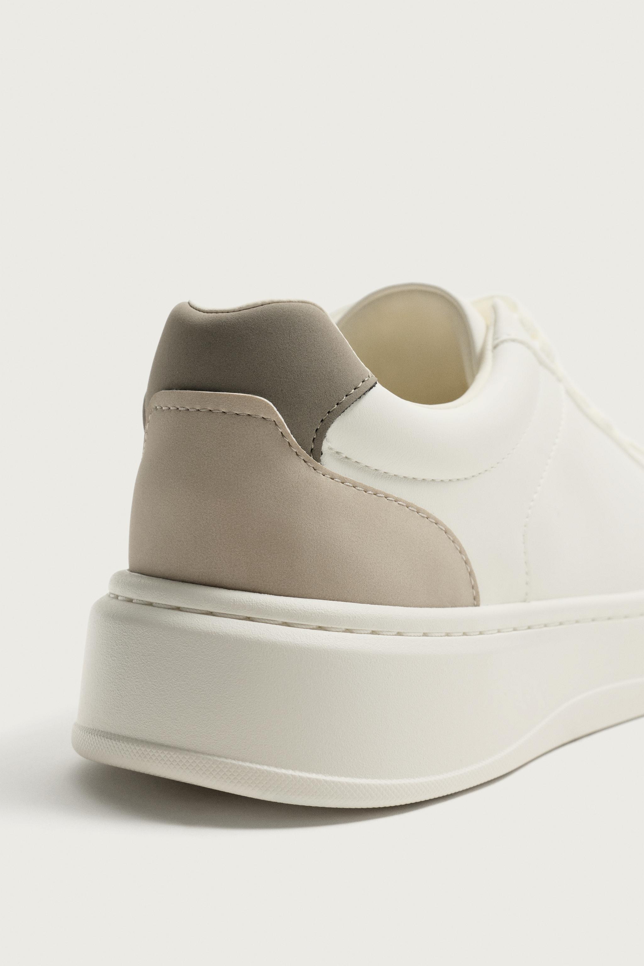 CONTRAST HEEL SNEAKERS