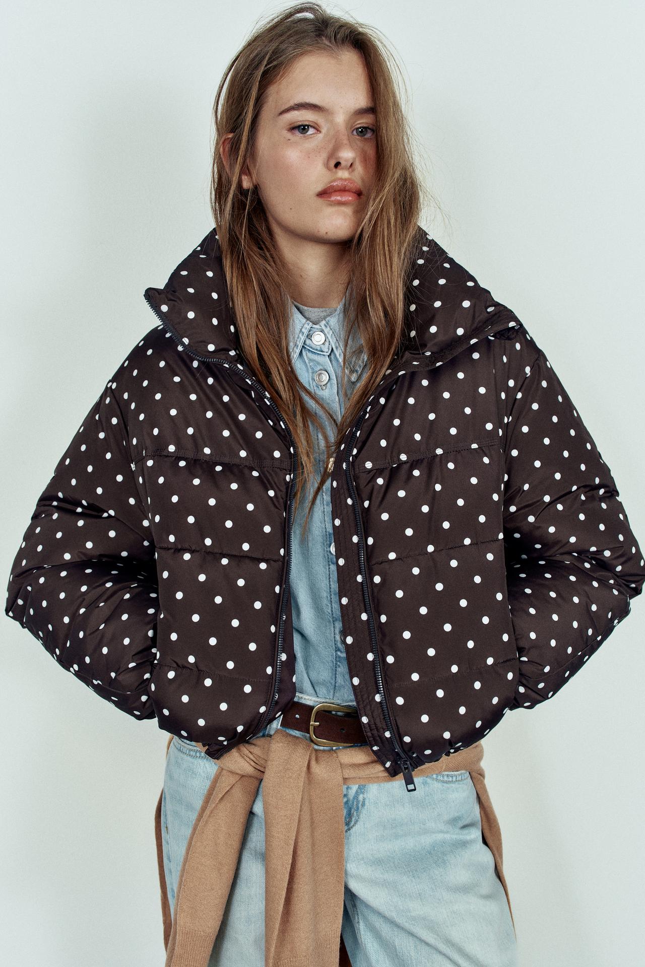 WIND-RESISTANT PADDED ANORAK — Brown / Ecru