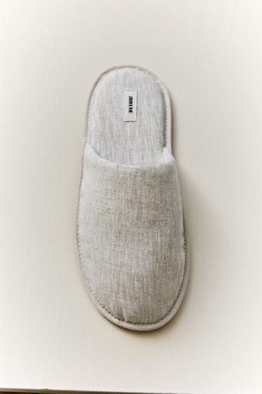 LINEN MULE SLIPPERS - Beige by Zara