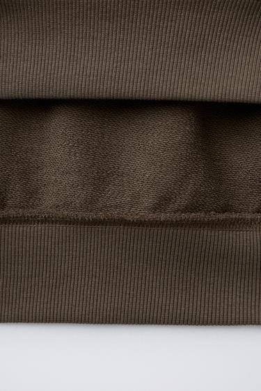 LOGO PRINT SWEATSHIRT - Brown by Zara - Image 3