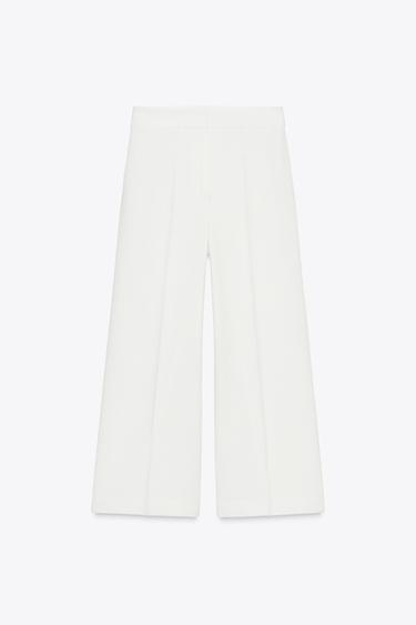 PANTALÓN CULOTTE TIRO ALTO - Crudo de Zara