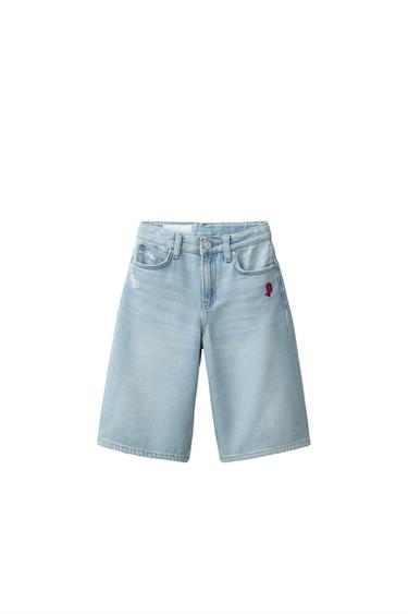 CALÇÕES BERMUDA DENIM LONGOS PENN © - Azul-claro da Zara