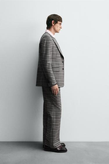 PANTALON DE COSTUME À CARREAUX HARRY LAMBERT FOR ZARA X DISNEY - Gris de Zara - Image 3