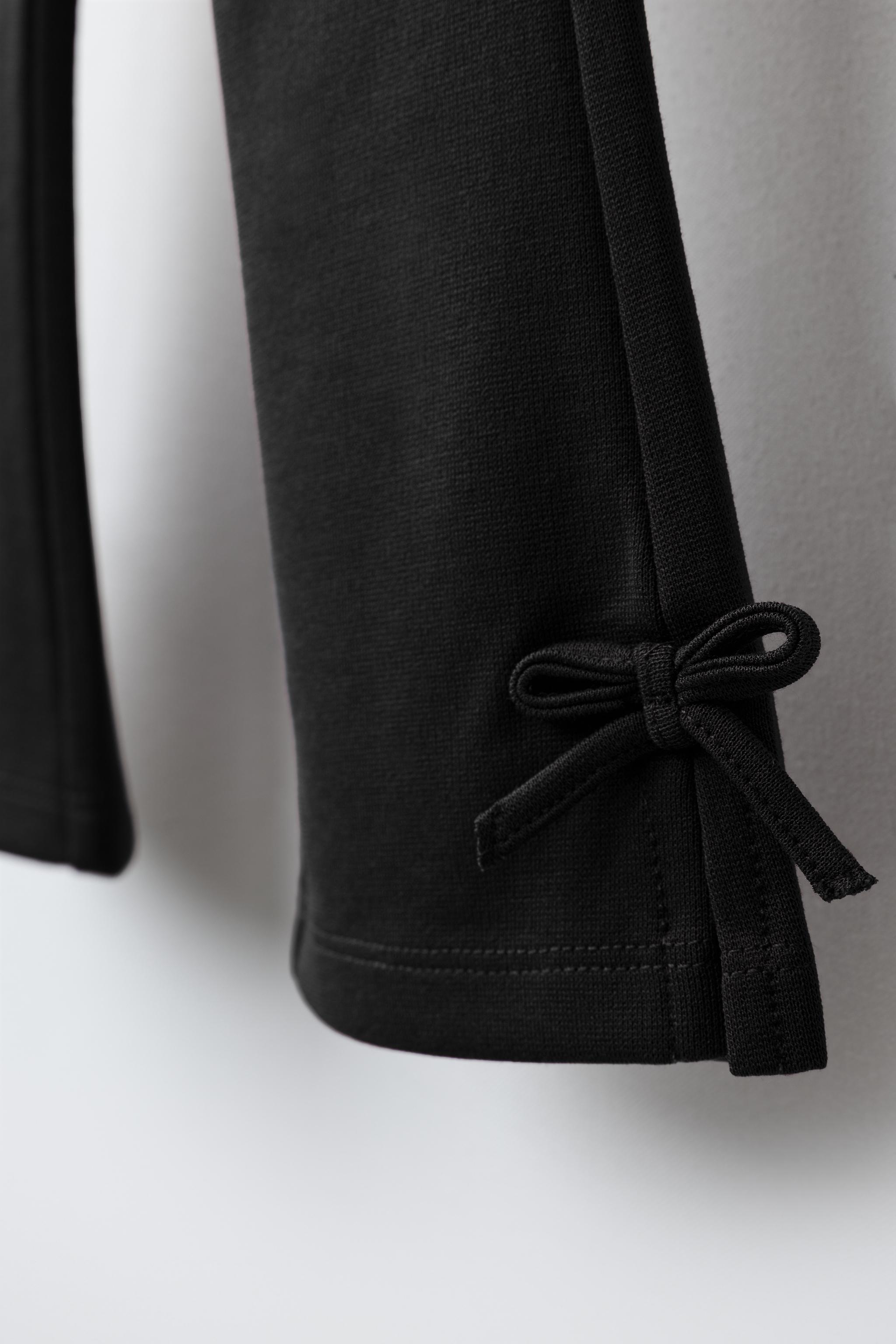 Детские леггинсы Zara PUNTO ROMA FLARE LEGGINGS WITH BOWS — фото 4