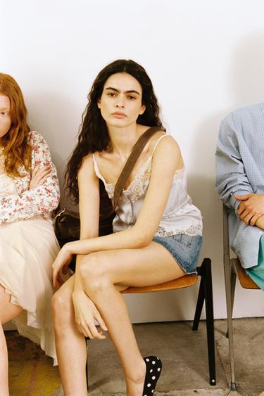 TRF DENIM MINI SKIRT - Light blue by Zara - Image 1