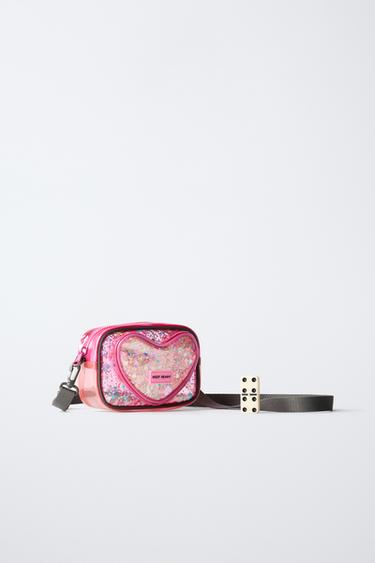 SAC BANDOULIÈRE VINYLE CŒUR - Rose de Zara - Image 5