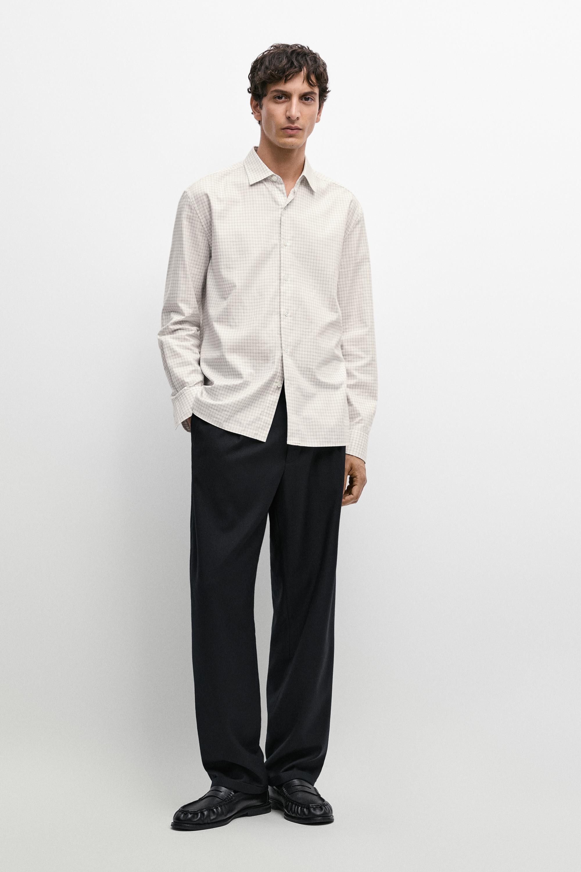 100% wool relaxed fit pants