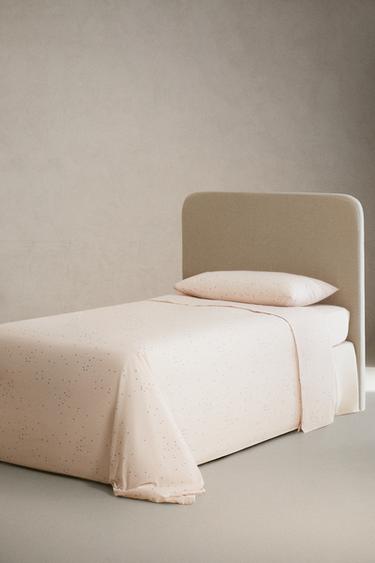 DRAP-HOUSSE ENFANT COTON ÉTOILES - Rose clair de Zara - Image 1