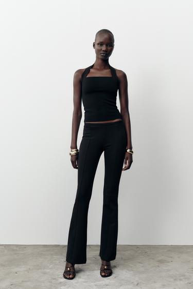 NECKHOLDER-TOP AUS STRETCH - Schwarz von Zara - Bild 0