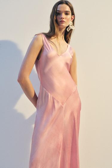 ZW COLLECTION SATIN DRESS - Pink by Zara - Image 0
