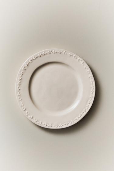 ASSIETTE À DESSERT FAÏENCE BORD EN RELIEF - Crème de Zara - Image 4