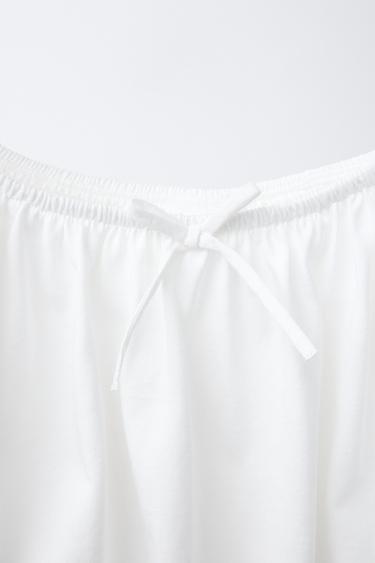 COMBINED ELASTICATED TOP - White by Zara - Image 2