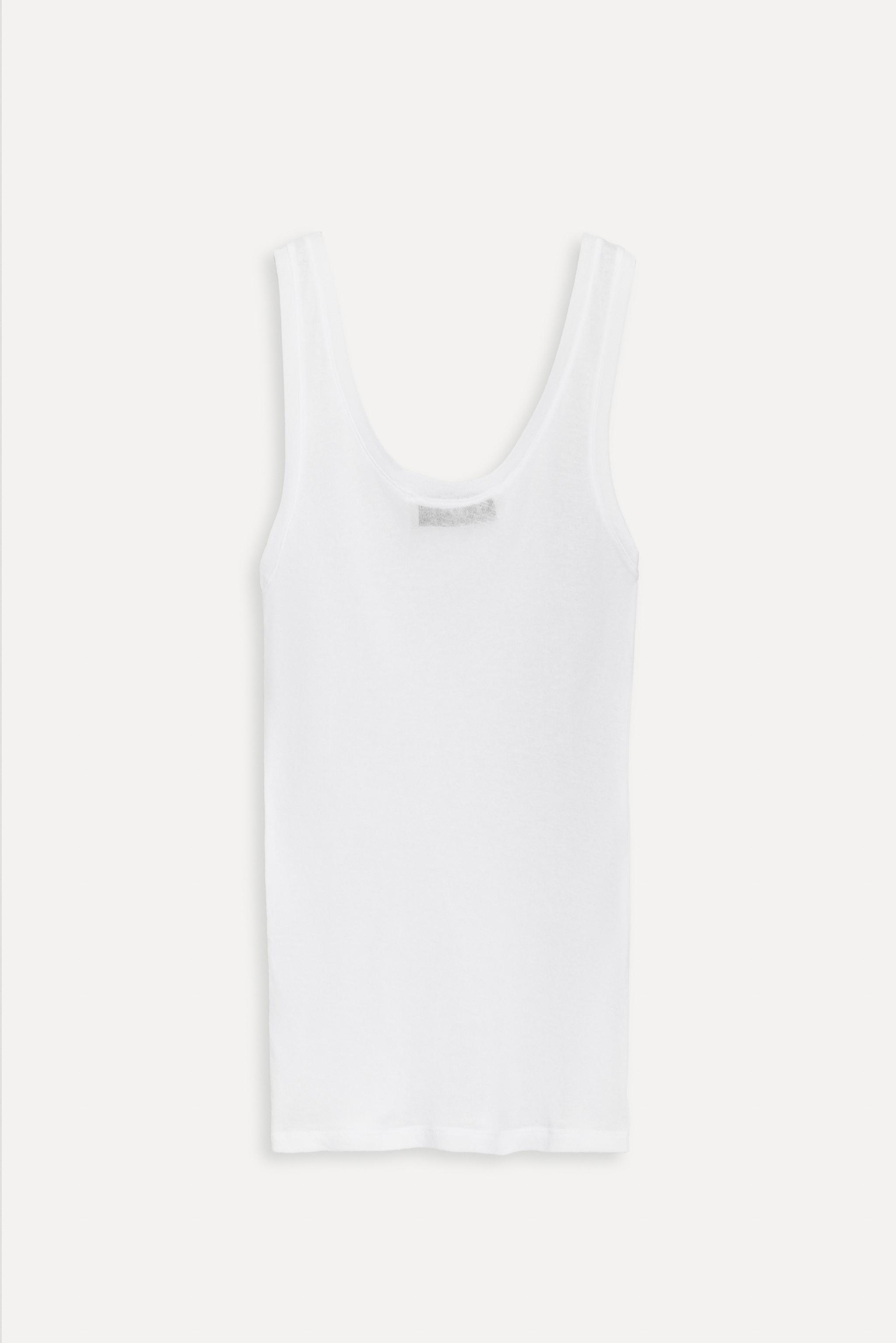 ZARA ストラップ Ｔシャツ 50TH ANNIVERSARY 0264/994 STRAPPY T-SHIRT 50TH ANNIVERSARY - White | ZARA United States