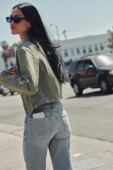 JEAN TRF CAPRI TAILLE MOYENNE - Bleu de Zara - Image 1