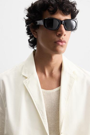 COTTON RELAXED FIT BLAZER - Oyster-white by Zara - Image 4