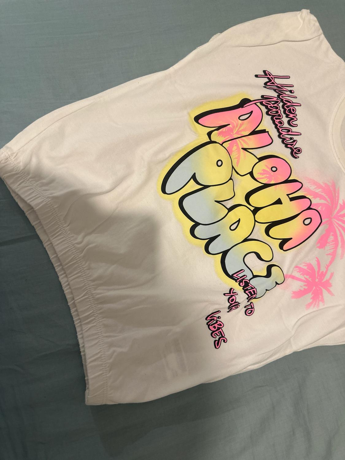 GRAFFITI T-SHIRT WITH ELASTICATED DETAIL - Image 5