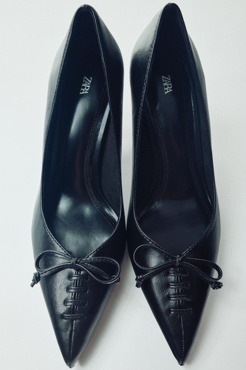 BOW-DETAIL HIGH-HEEL SHOES