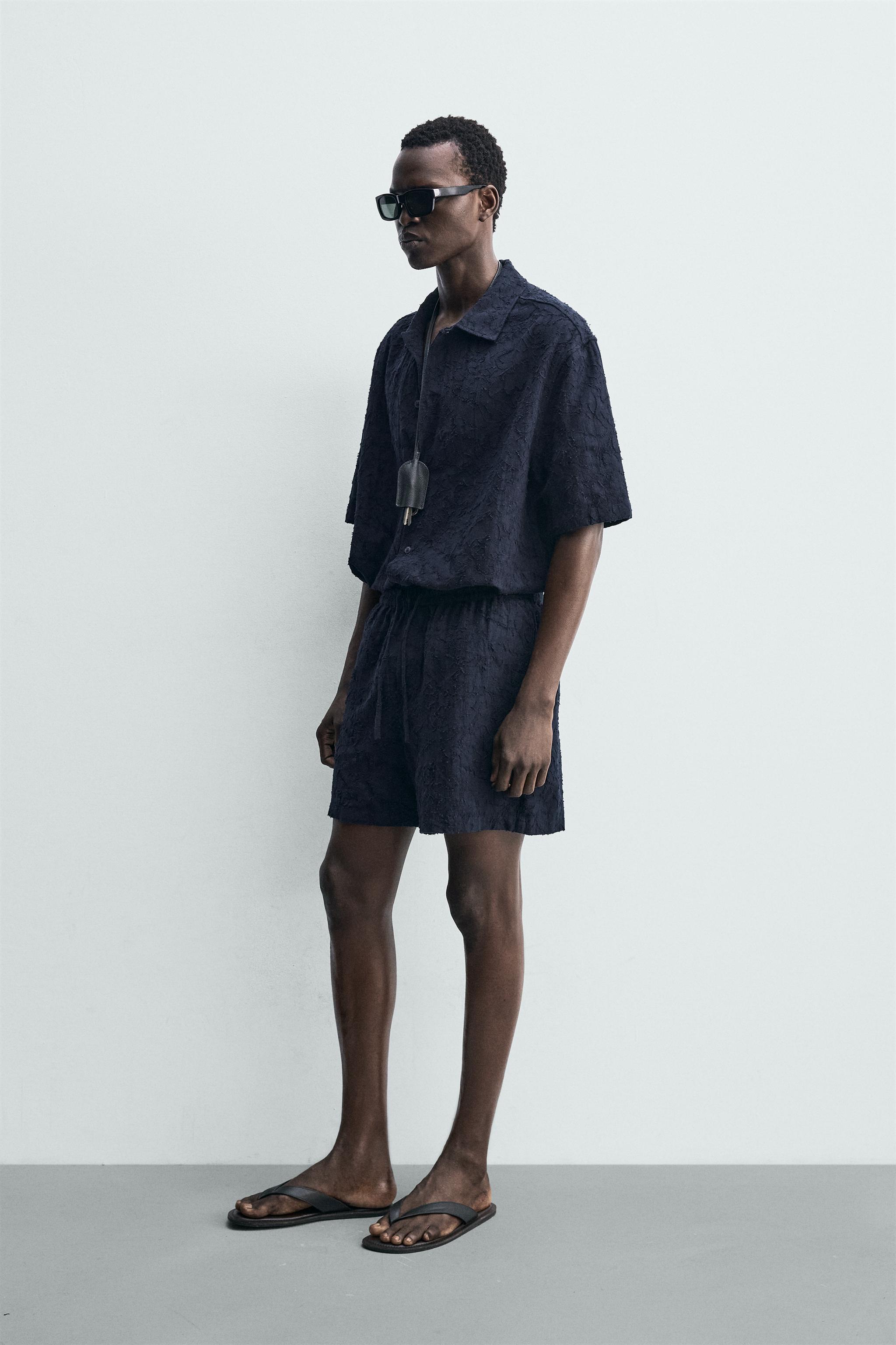 CHEMISE EN JACQUARD TEXTURÉ