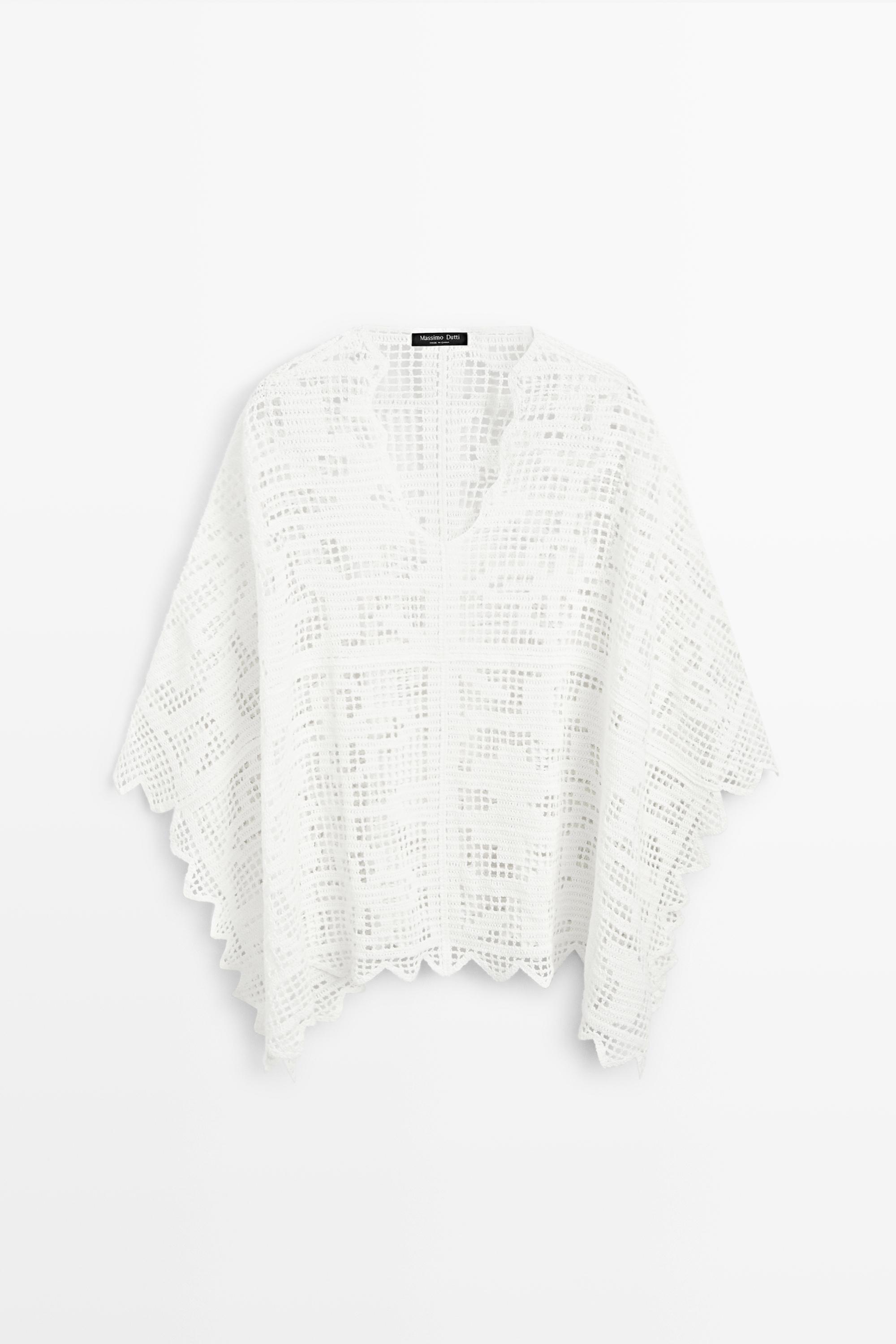 Cape en maille crochet