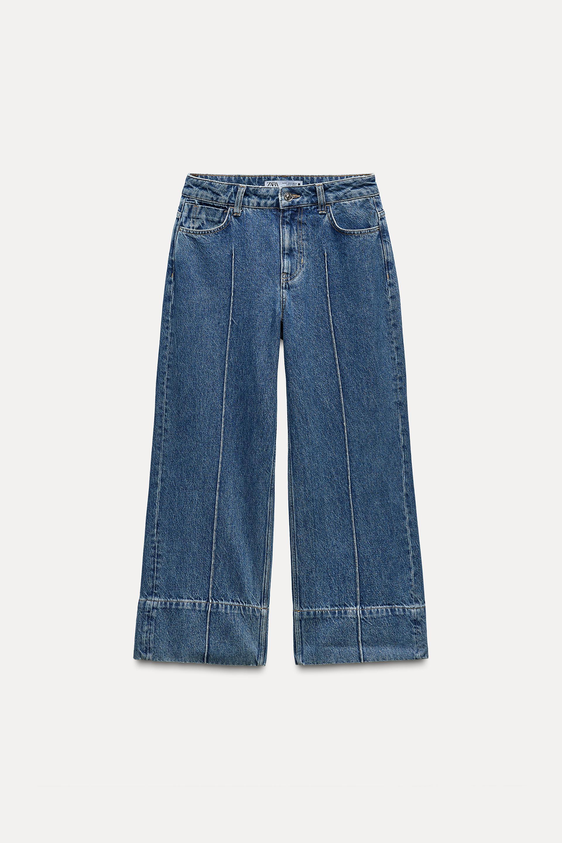 HIGH-WAISTED Z1975 CROPPED WIDE LEG JEANS