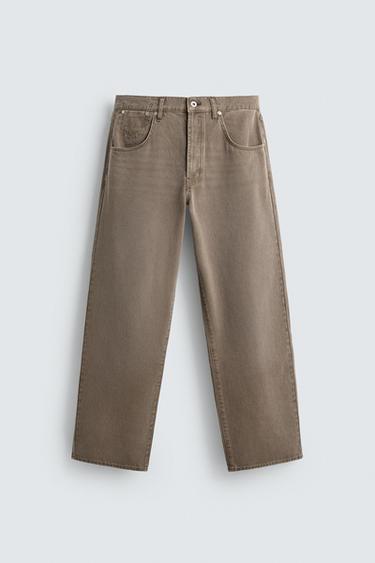 LIMITED EDITION BARREL FIT JEANS - Light brown by Zara