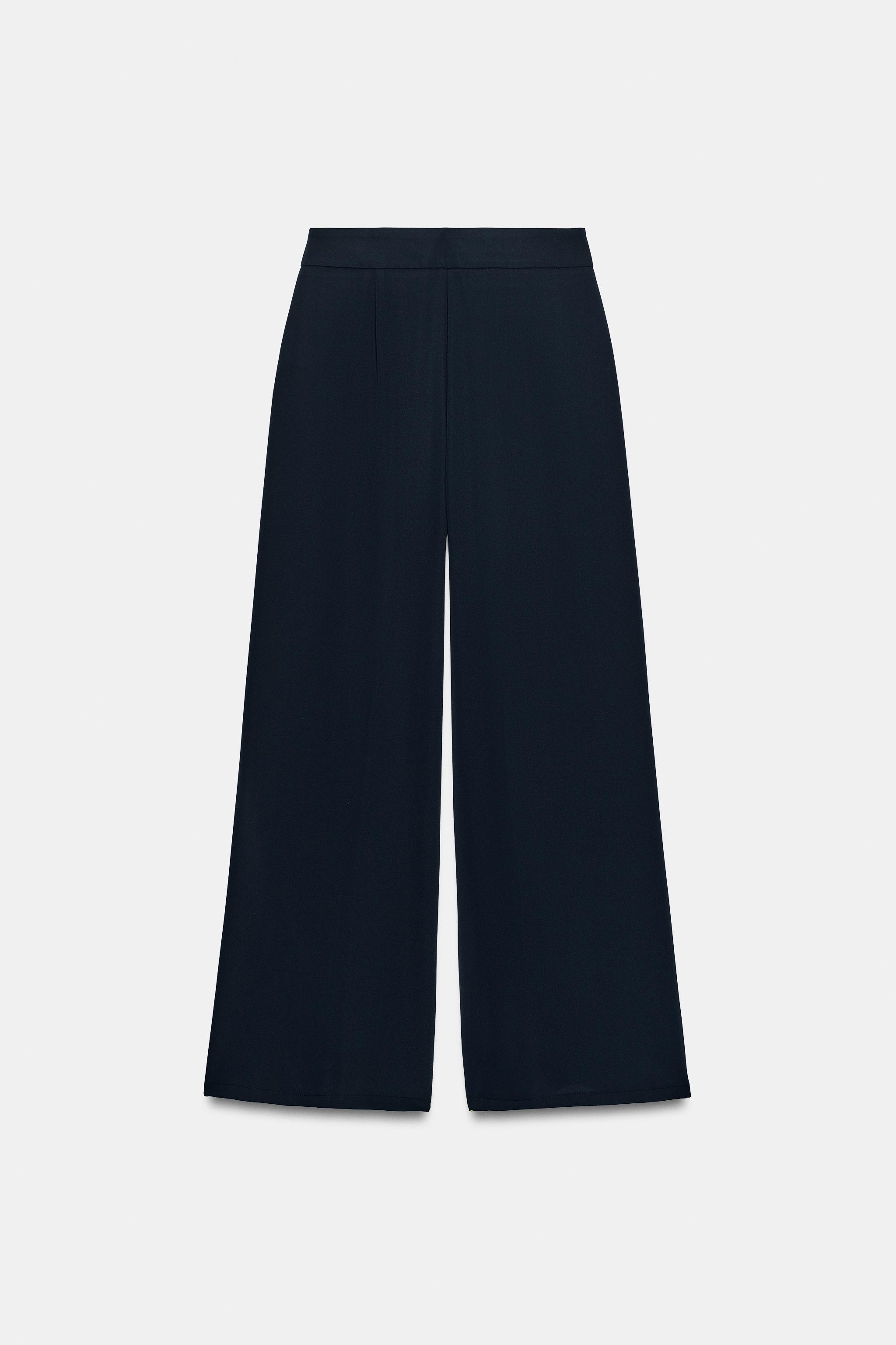 Zara ALTIN DÜĞMELİ PALAZZO PANTOLON görsel 7