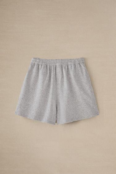 SHORT COTON - Gris de Zara - Image 4