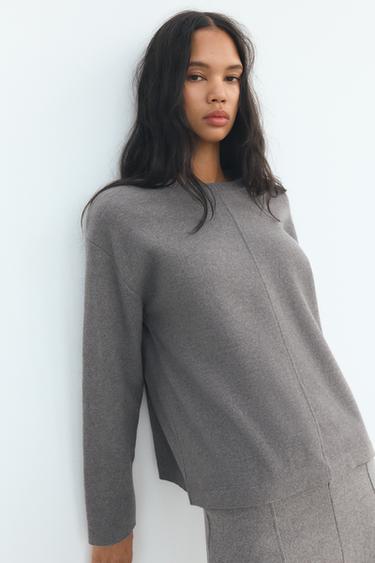 SOFT SWEATER - Anthracite grey by Zara