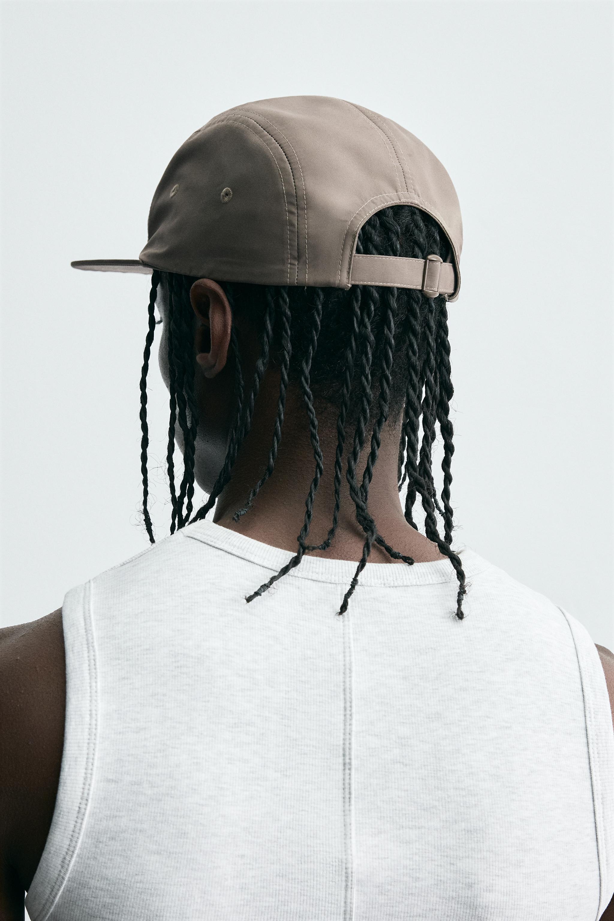 EMBROIDERED FLAT PEAK CAP - Brown / Taupe | ZARA South Africa