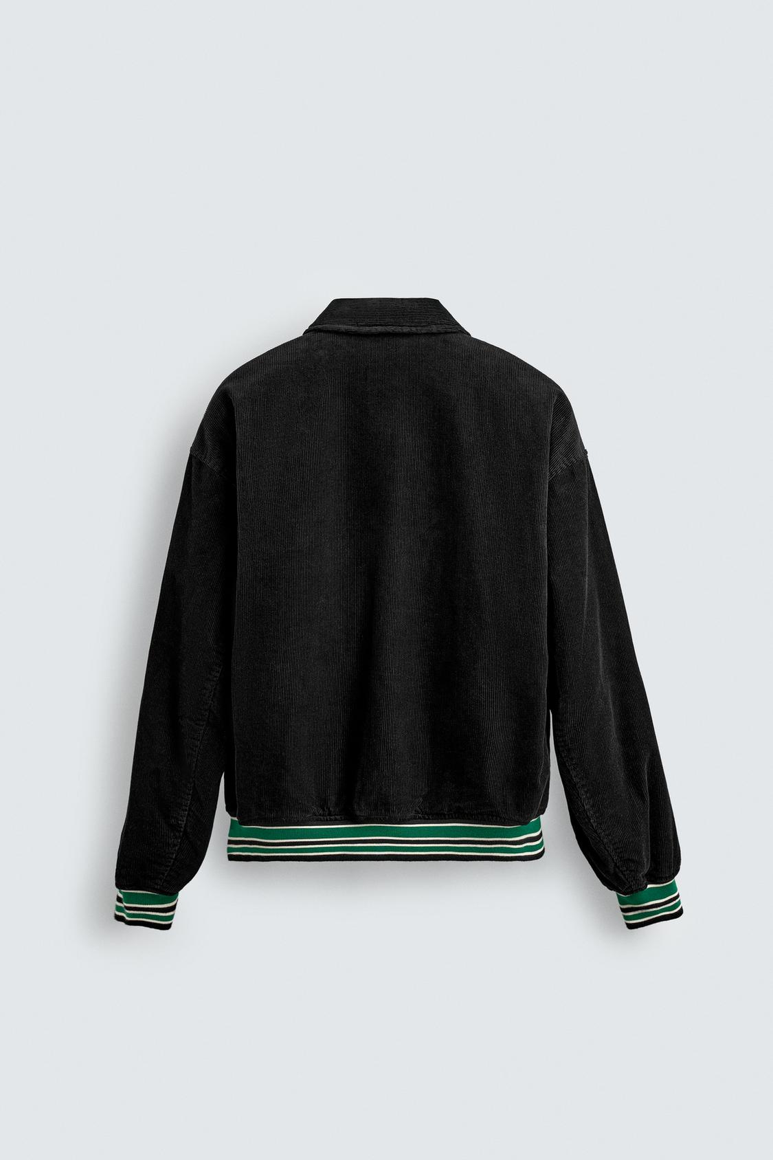 CORDUROY EMBROIDERED PATCH JACKET