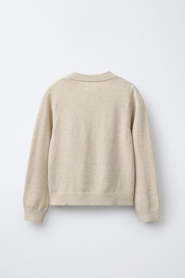 FINE KNIT JUMPER - Light beige by Zara - Image 1