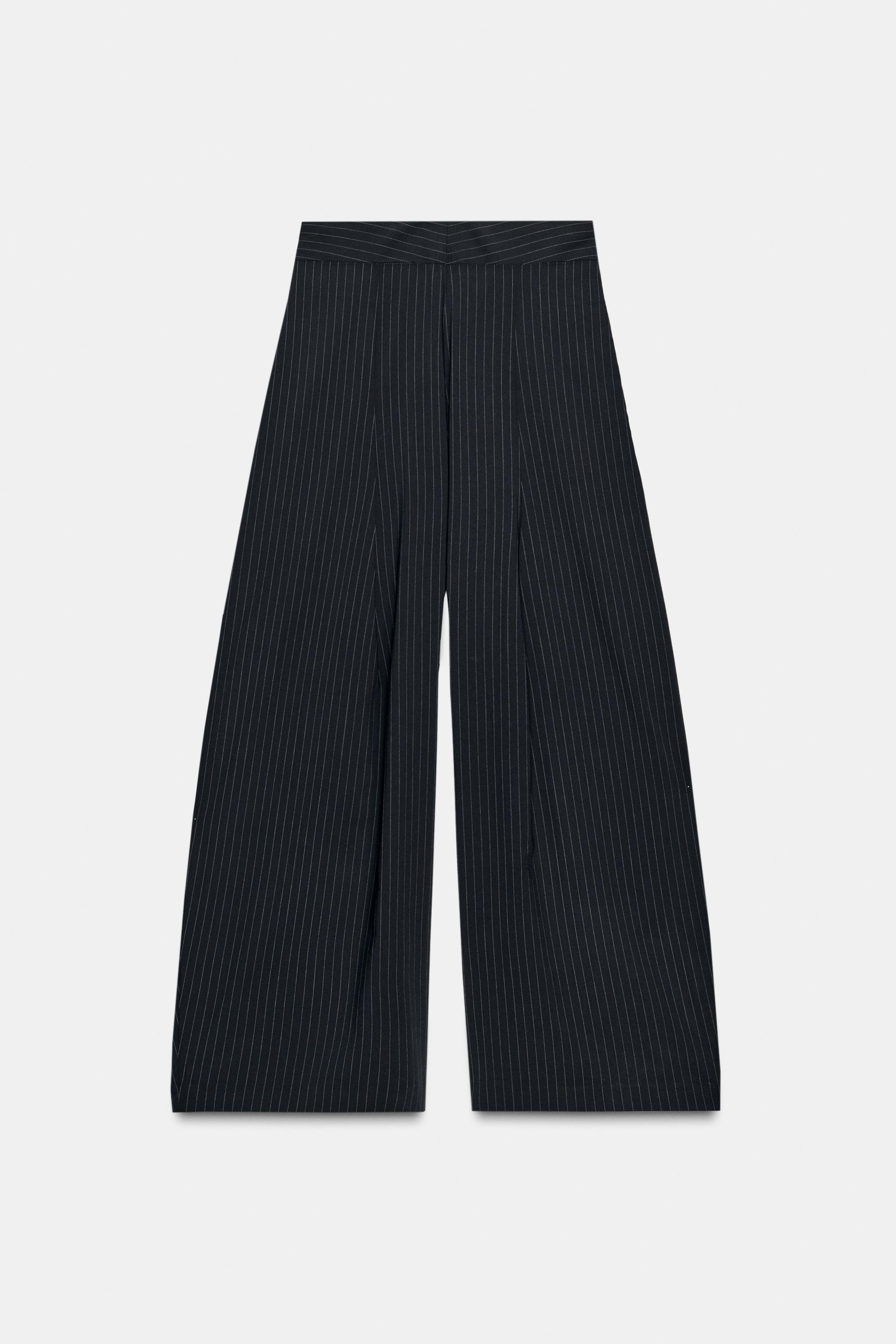ZW COLLECTION ワイドレッグパンツ - ストライプ | ZARA Japan / 日本