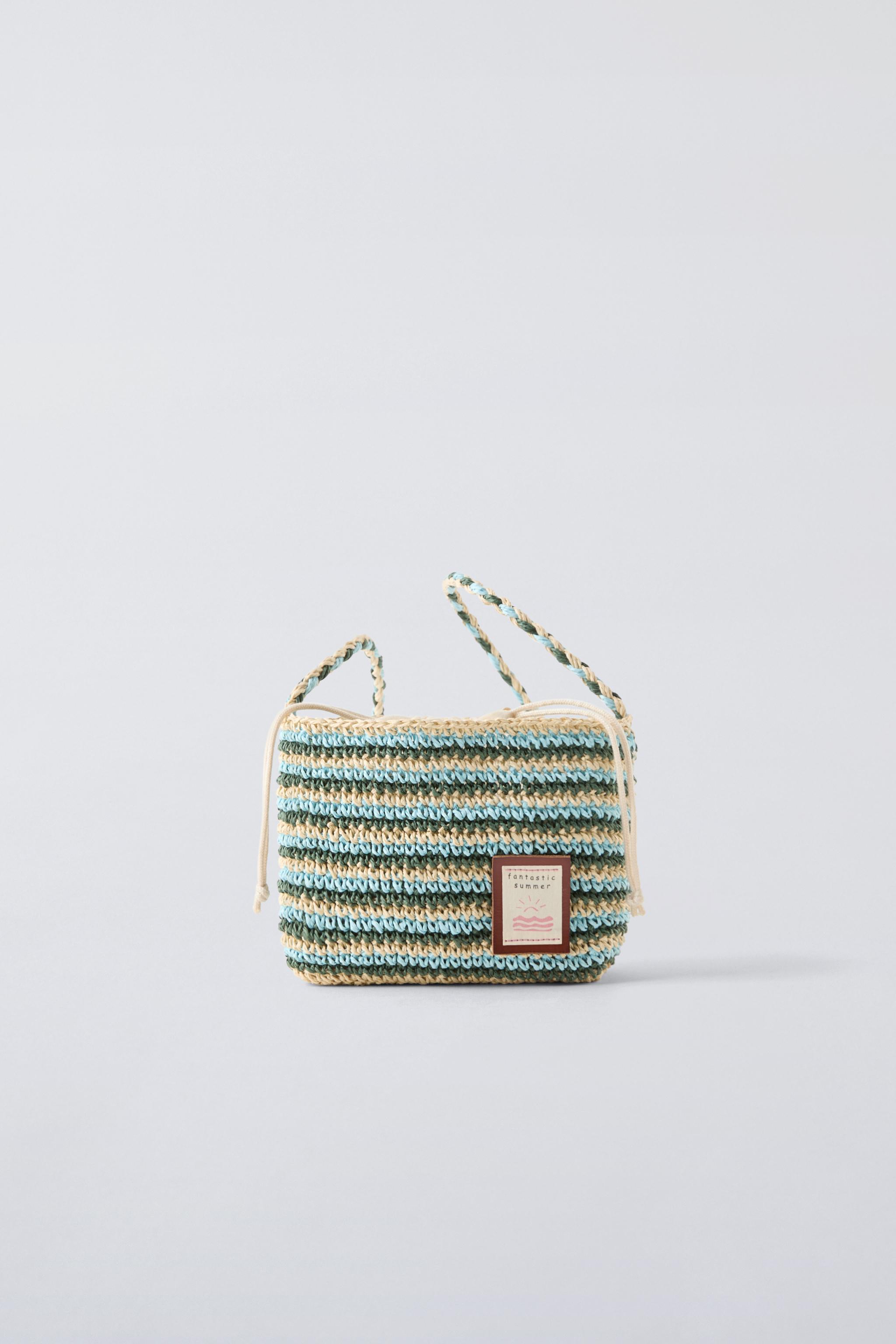 Zara striped crossbody bag sale