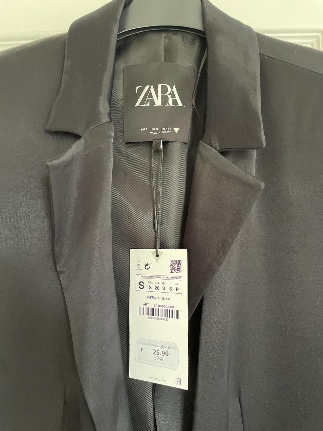 LONG SATIN BLAZER - Image 3