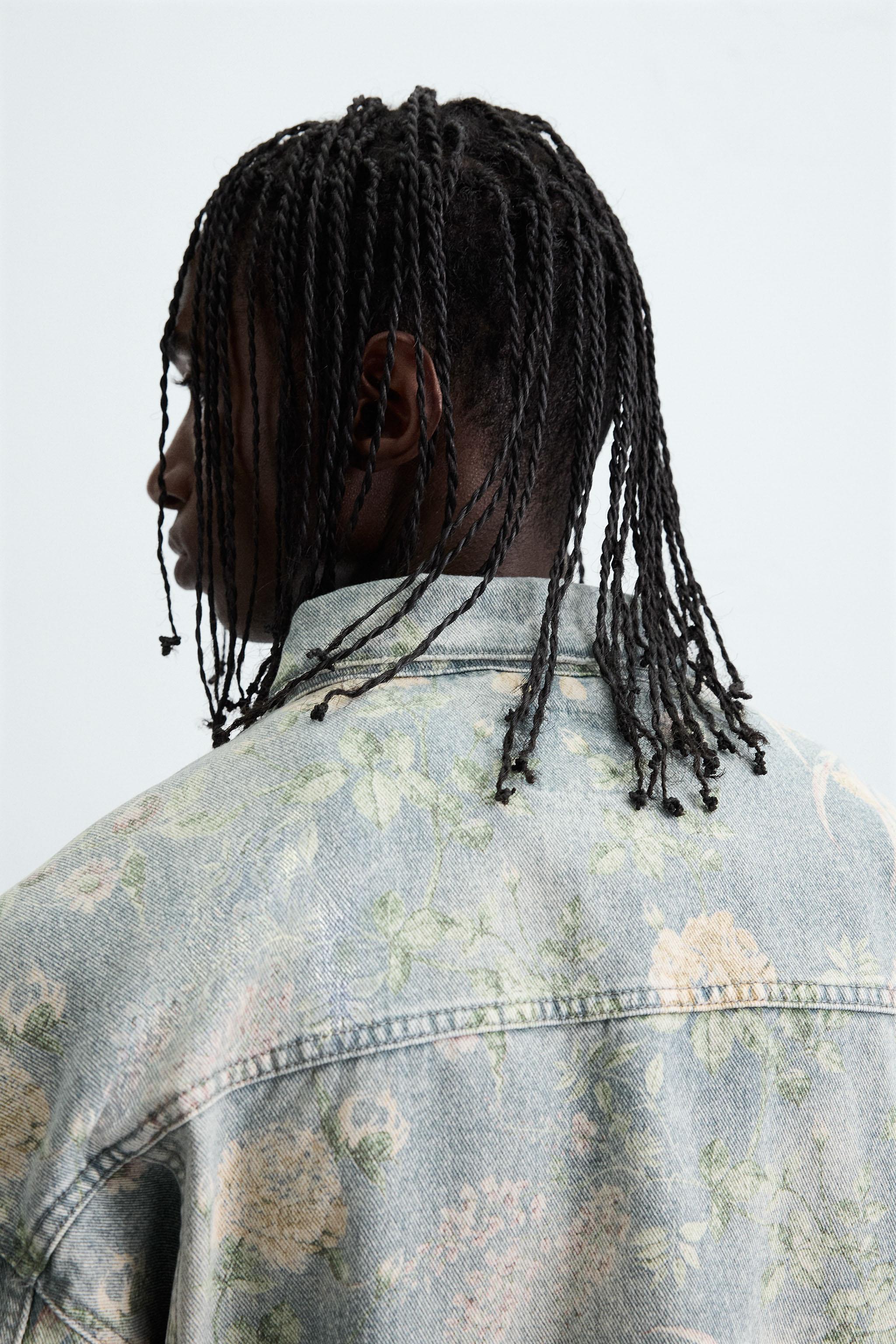 フラワープリント デニムジャケット - マルチカラ― | ZARA Japan