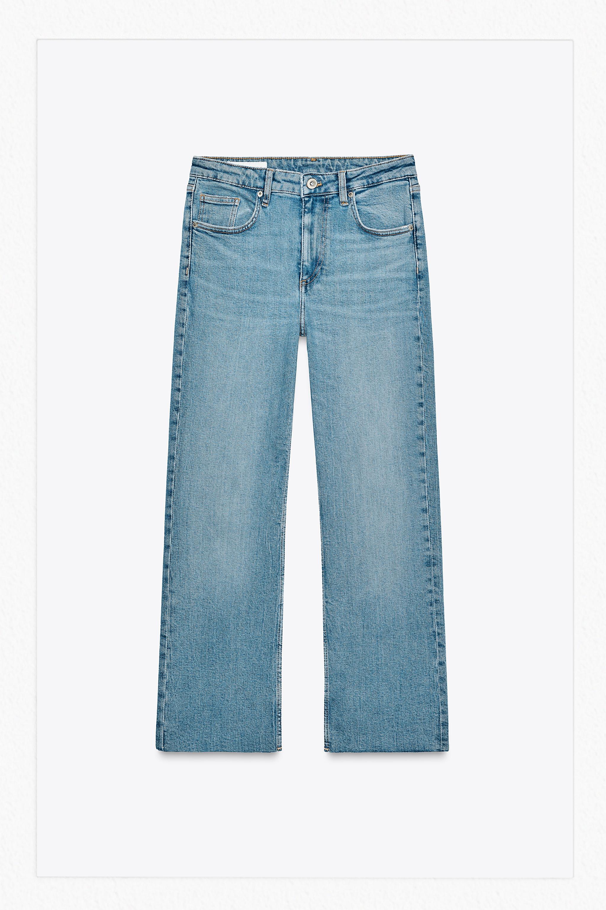 ★ドイツ発*ZARA*新作*フレアフィットデニム/L-BLUE★ ☆ドイツ発*ZARA*新作*フレアフィットデニム/LIGHT BLUE☆