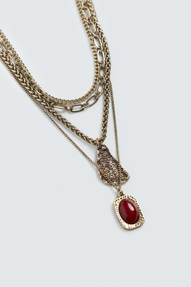 LOT DE 4 COLLIERS ASSORTIS - Or de Zara - Image 3