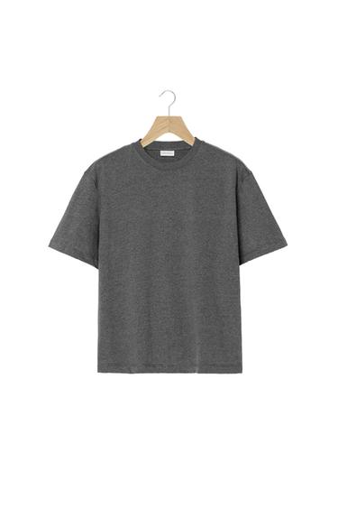 ORIGINS HEAVYWEIGHT SHORT SLEEVE T-SHIRT - Grey marl by Zara