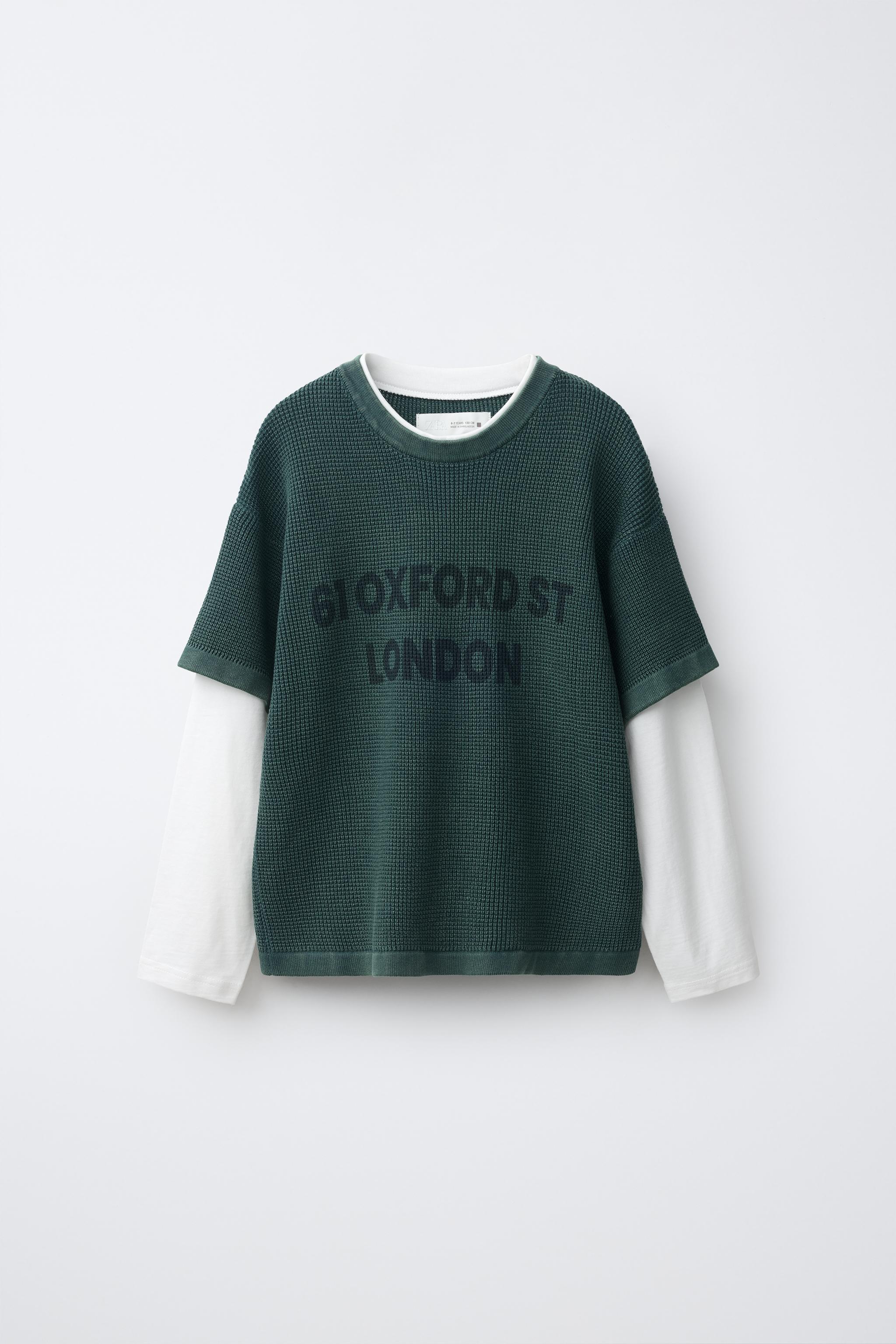 DOUBLE LAYER TEXTURE T-SHIRT