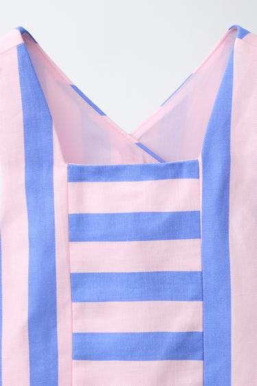 TOP RAYURES BOUTONS - Multicolore de Zara - Image 2