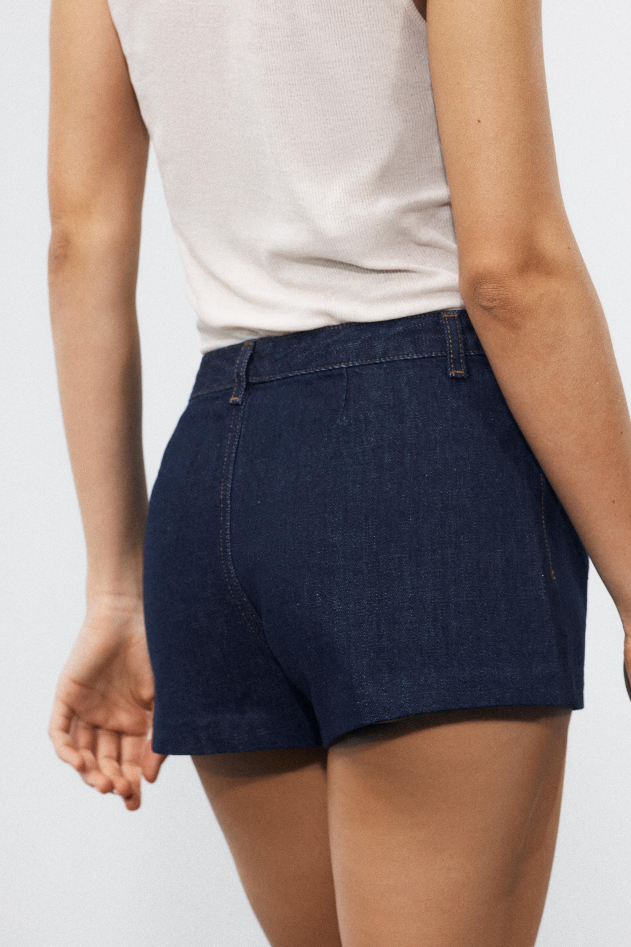 ZW COLLECTION MINI SHORTS - Blue | ZARA United States