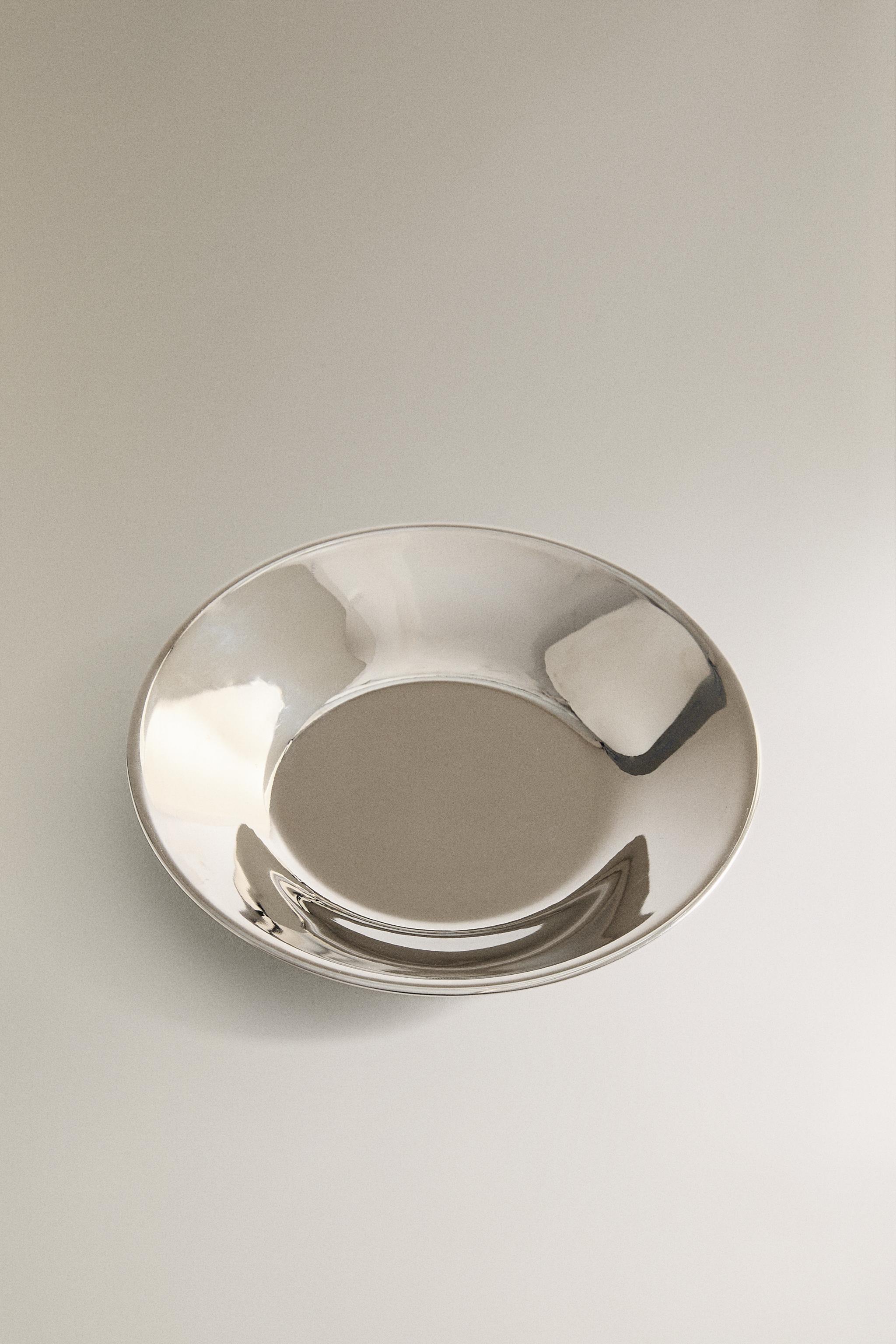 SHINY METAL BATHROOM SOAP DISH