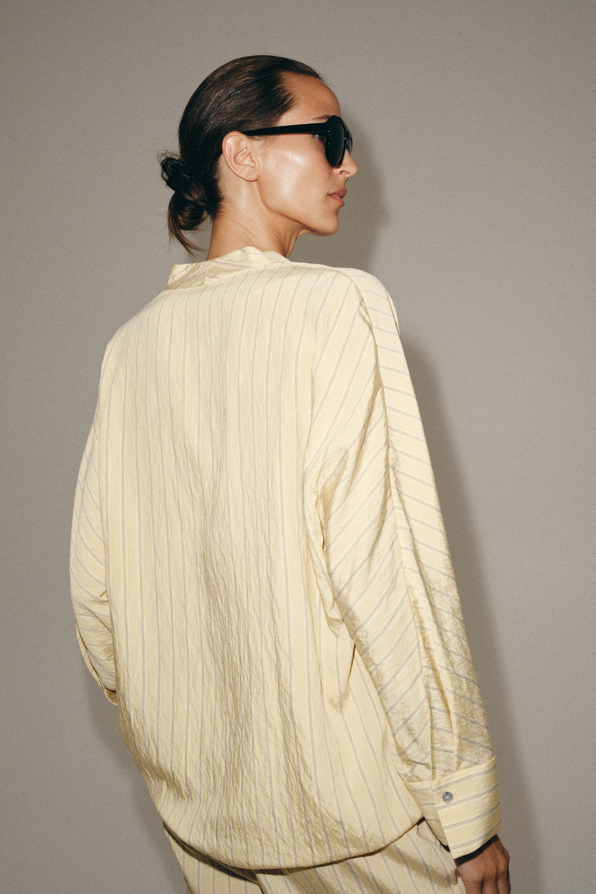 ZW COLLECTION STRIPED SHIRT - Printed | ZARA India