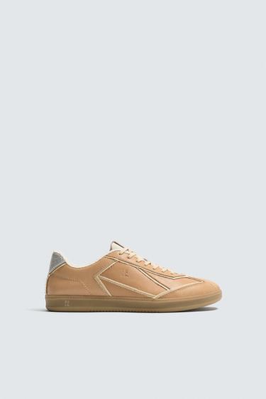 ZAPATILLA PEL X SR_A - Marrón area de Zara