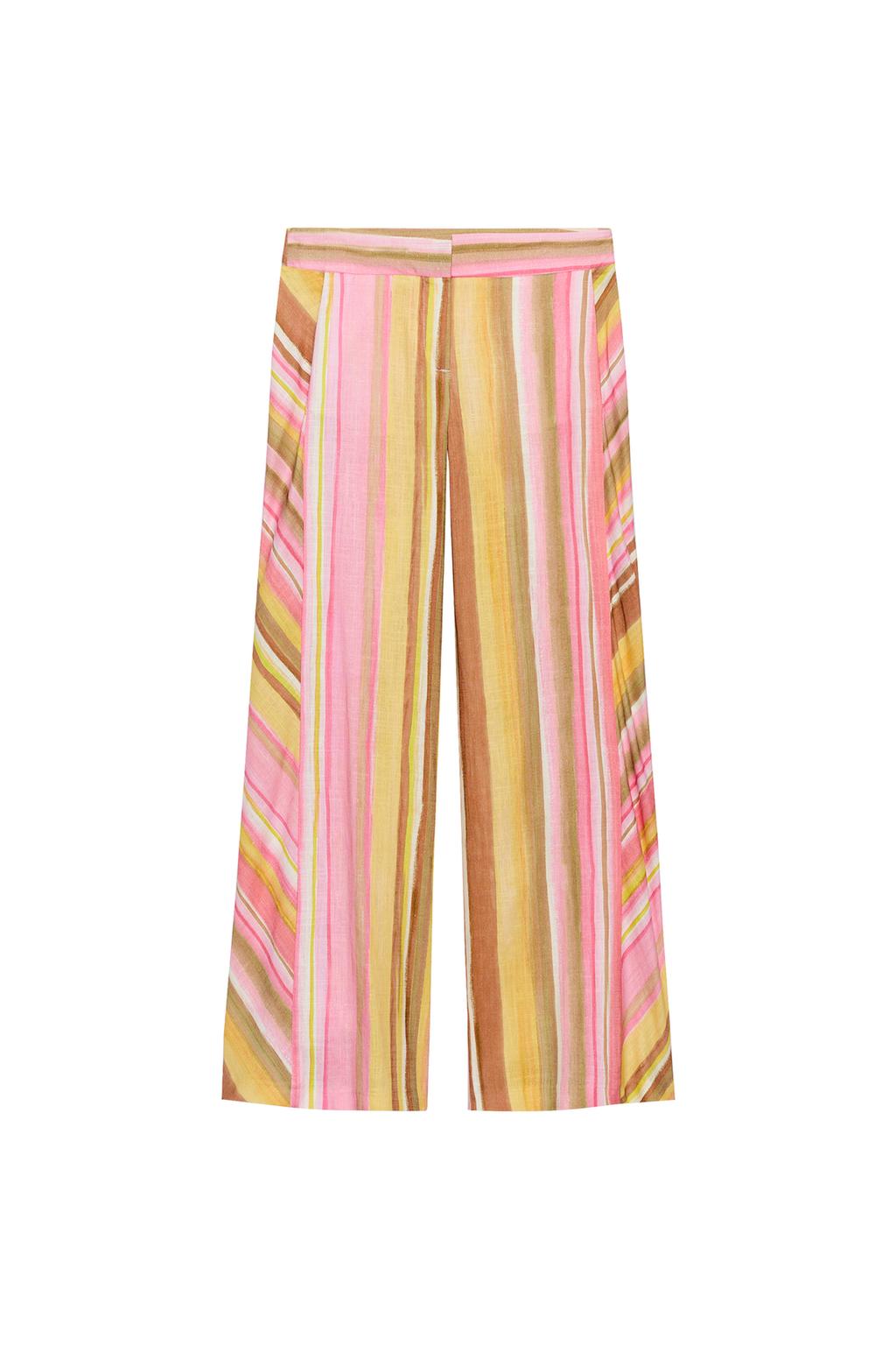 STRIPED WIDE LEG PANTS - image 3